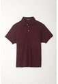 Polo Roja Cuello Tejido Para Hombre de Tennis