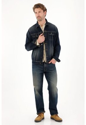 Tennis Abrigo Tipo Trucker Azul Para Hombre