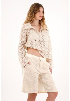 Tennis Buzo Crudo Tejido En Frente Para Mujer