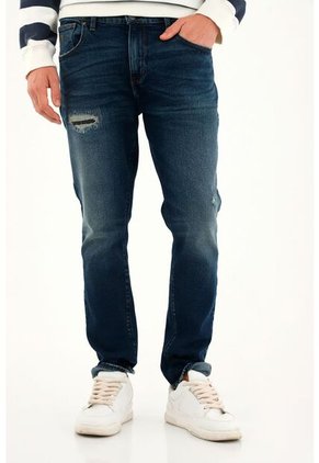 Tennis Jean Nudy Tiro Medio Con Parche Para Hombre