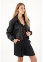 Tennis Short Tipo Sastre Negro Para Mujer de Tennis