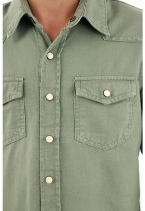 Camisa Verde Manga Larga Para Niño