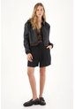 Tennis Short Tipo Sastre Negro Para Mujer de Tennis