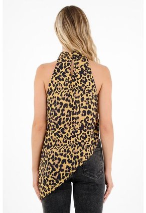 Tennis Camisa Con Diseño De Animal Print Para Mujer