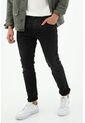Jean Skinny Color Negro Efecto Cuero Para Hombre de Tennis