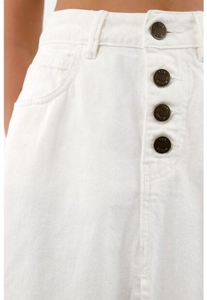 Tennis Falda Larga En Denim Crudo Para Mujer