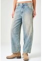 Tennis Jean Horse Shoe Con Vetas Verticales De Denim Azul Claro Para Mujer de Tennis