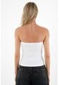 Tennis Camiseta Strapless Blanca Para Mujer de Tennis