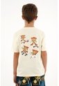 Camiseta Amarilla Básica Con Estampado De Pizza Para Niño de Tennis