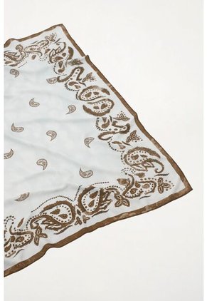 Tennis Pañoleta Con Estampado Paisley Azul