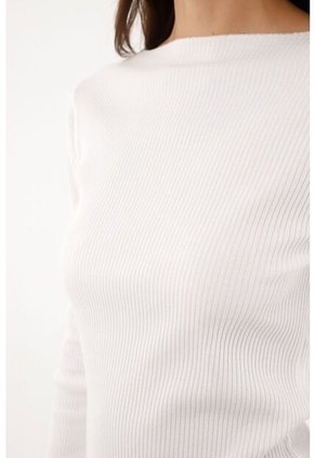 Tennis Camiseta Manga Larga Acampanada Blanca Para Mujer