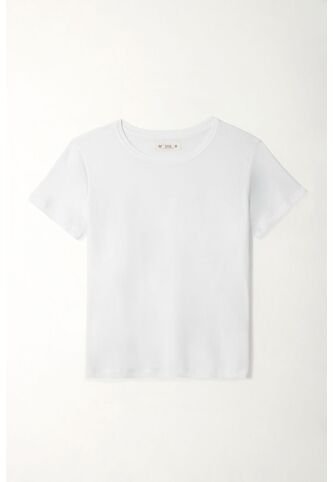 Tennis Camiseta Blanca Cuello Redondo Para Mujer Tennis