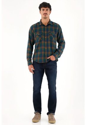 Tennis Jean Classic Tiro Medio Azul Para Hombre