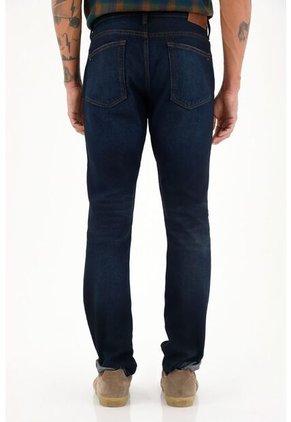 Tennis Jean Classic Tiro Medio Azul Para Hombre