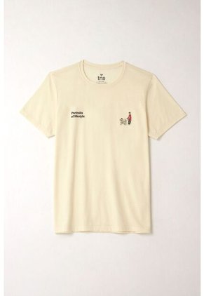 Tennis Camiseta Básica Crudo Con Acabado Liso Para Hombre