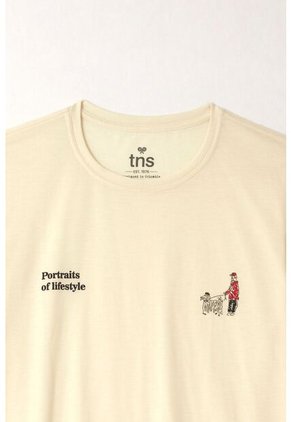 Tennis Camiseta Básica Crudo Con Acabado Liso Para Hombre