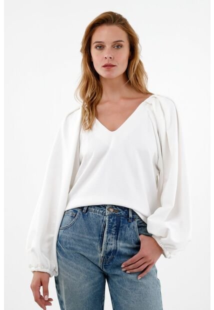 Tennis Buzo De Silueta Amplia Crudo Para Mujer