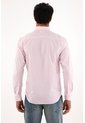 Camisa Rosada Manga Larga Con Diseño A Rayas Para Hombre de Tennis