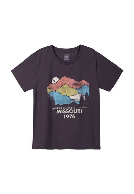 Tennis Camiseta Gris Estampada Para Hombre