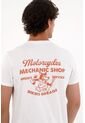 Tennis Camiseta Con Estampado En Espalda Blanca Con Acabado Liso Para Hombre de Tennis