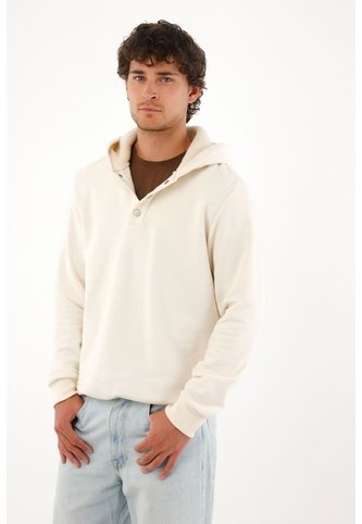 Tennis Buzo Con Capucha Forrada En Ovejero Crudo Para Hombre Tennis