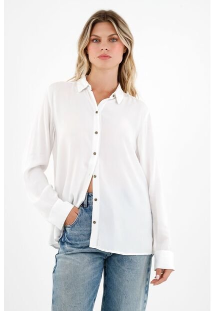 Tennis Camisa Manga Larga Blanca Para Mujer