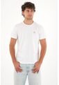 Tennis Camiseta Con Estampado En Espalda Blanca Con Acabado Liso Para Hombre de Tennis