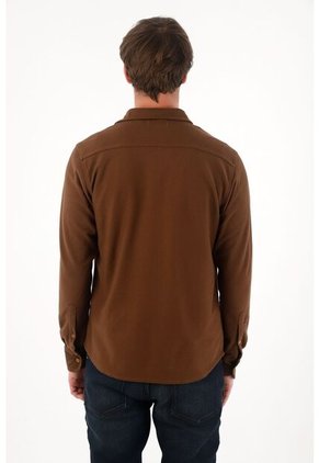 Tennis Buzo Tipo Camisa Café Para Hombre