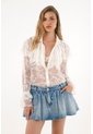 Tennis Camisa En Encaje Con Boleros Para Mujer de Tennis