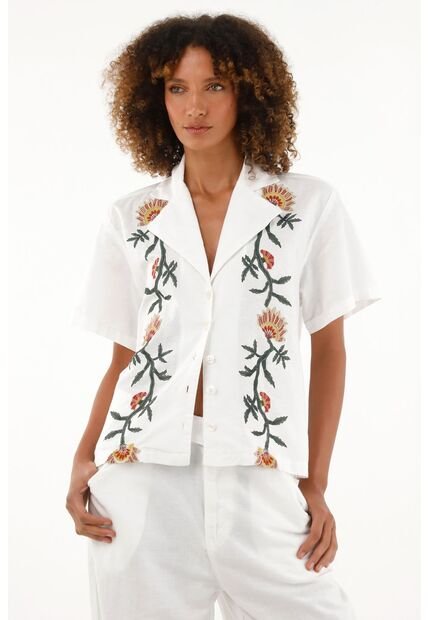 Tennis Camisa Tipo Bowling Manga Corta Para Mujer