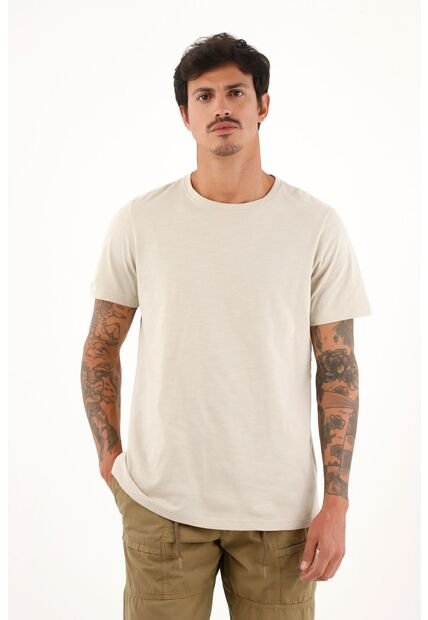Camiseta En Tela Jersey Crudo Para Hombre