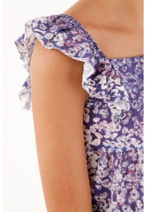 Camisa Morada Manga Sisa Para Niña