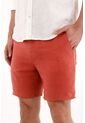 Tennis Bermuda En 100% Lino Naranja Para Hombre de Tennis