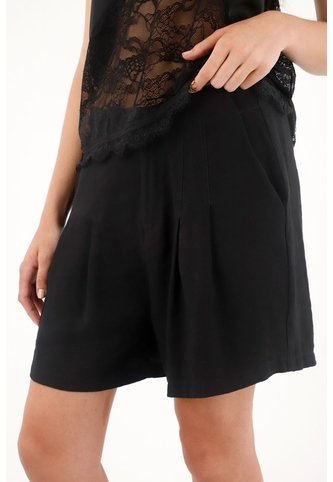 Tennis Short Tipo Sastre Negro Para Mujer Tennis