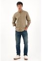 Tennis Jean Recto Tiro Medio Azul Con Textura Lisa Para Hombre de Tennis