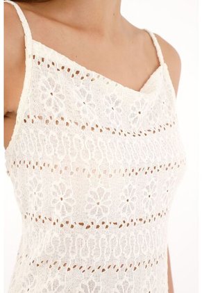 Tennis Camiseta Con Escote Drapeado Y Diseño De Flores Crudo Para Mujer