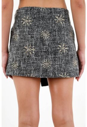 Tennis Falda Bordada Corta Para Mujer