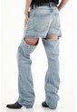 Tennis Jean Recto Tiro Alto Con Detalles Desflecados Para Mujer de Tennis