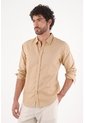 Tennis Camisa Para Hombre En Lino Arena Fit Regular Y Fresca de Tennis