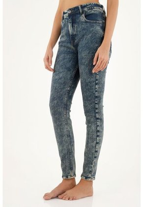 Tennis Jean Azul Tipo Jegging Para Mujer