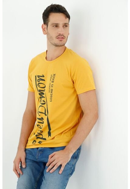 Camiseta Amarilla Para Hombre