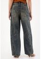 Tennis Jean Horseshoe De Tiro Bajo Azul Con Acabado Ligero Para Mujer de Tennis
