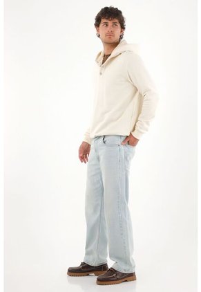 Tennis Buzo Con Capucha Forrada En Ovejero Crudo Para Hombre