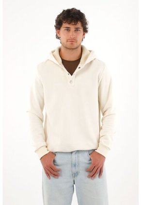 Tennis Buzo Con Capucha Forrada En Ovejero Crudo Para Hombre