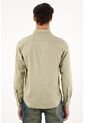 Tennis Camisa De Tela Oxford Manga Larga Verde Para Hombre de Tennis