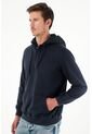 Buzo Tipo Hoodie Con Capucha Azul Para Hombre de Tennis