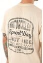 Camiseta Crudo Con Estampado Para Hombre de Tennis