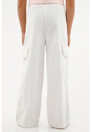 Pantalón Crudo Tipo Cargo Para Niña