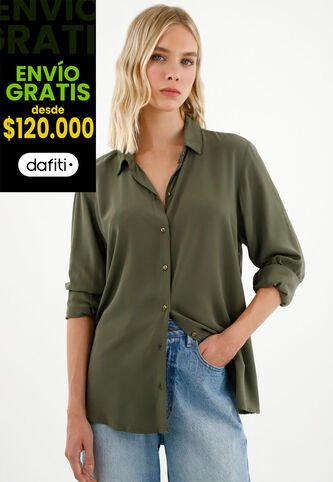 Tennis Camisa Manga Larga Verde Para Mujer Tennis