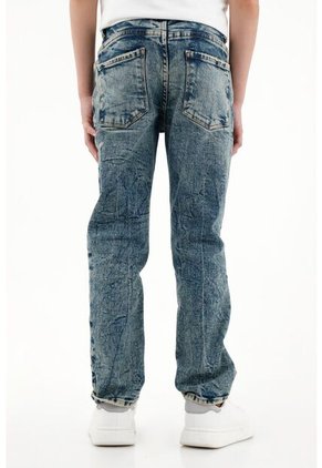 Jean Slim Con Roto Para Niño